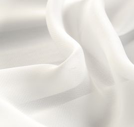 Šifon jednobarevný hladký, máslová barva