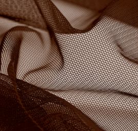 Pružný tyl tm. hnědý