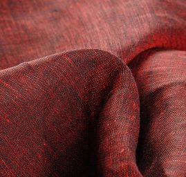 Len střední síly melír vínová/černá