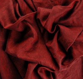 Len střední síly melír vínová/černá