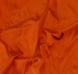 Šantung jednobarevný oranžovočerný