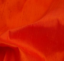 Šantung jednobarevný oranžový