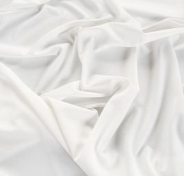 Pletenina úplet scuba crepe oboustranný jemný slonová kost