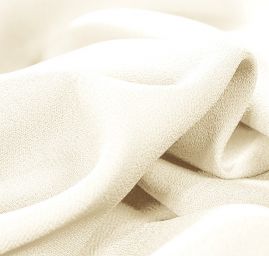 Kostýmová látka žoržet slonová kost