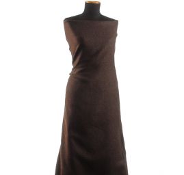 Vlněná látka tweed hnědočerná