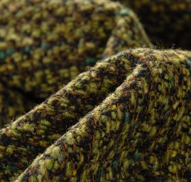 Tvídová látka vlna směs zelenohědá