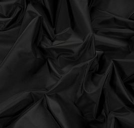 Taft jednobarevný černý