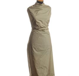 Taft hladký šanžán tyrkysový/béžový II.jakost