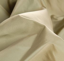 Taft hladký šanžán tyrkysový/béžový II.jakost