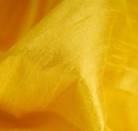 Šantung jednobarevný zářivě žluté barvy