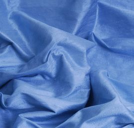 Šantung jedobarevný světle ocelově modrá  II.jakost