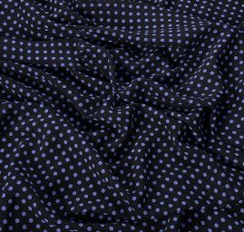 Šifon vzor puntík levadnulová/černá malý