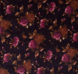 Pružný samet motiv květin