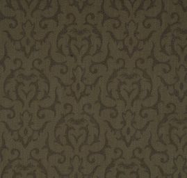 Pružná riflovina plastický květinový vzor olivová