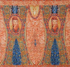 Šifon mozaika vzor madony