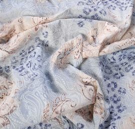 Efektní pružná látka plastický vzor/tisk 