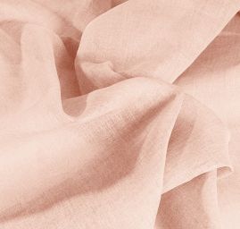 Viskoza len směs středně silný pastel růžové barvy