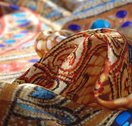 Hedvábný satén mozaika