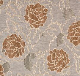 Žakárová tkanina motiv velké květy