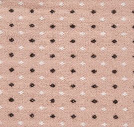 Vlna směs žakár drobný vzor pudrová