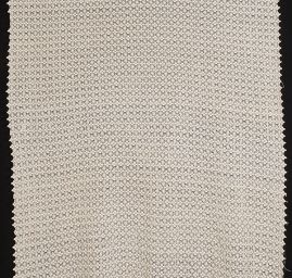 Krajka hrubá drobný květinový vzor smetanová