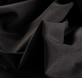 Žoržet šatový středně silný směs černý