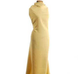 Žakárová látka květinový motiv žlutá