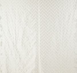 Vyšívaný taft drobný květinový vzor slonová kost