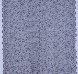 Efektní tylová krajka geometrický motiv černá