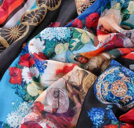 Látka vlna/kašmír rytíř/vozataj