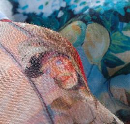 Látka vlna/kašmír rytíř/vozataj