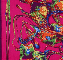 Šátek růžová/fialová