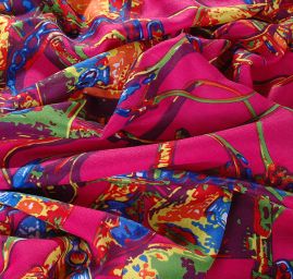 Šátek růžová/fialová