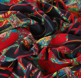 Šátek černá/červená