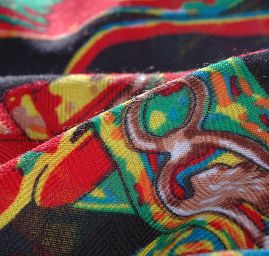 Šátek černá/červená