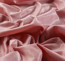 Taft hladký pastel růžová