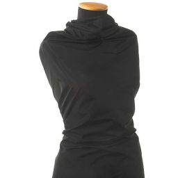 Taft hladký černý