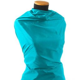 Taft hladký světle tyrkysový