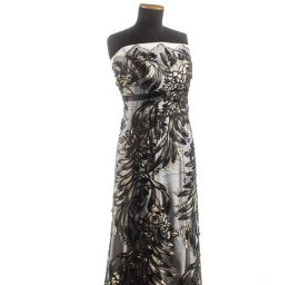 Krajka květy černozlaté