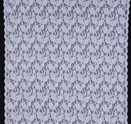 Krajka výšivka na tylu v barvě slonové kosti