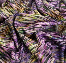 Podzimní úplet nevšední vzor fialový