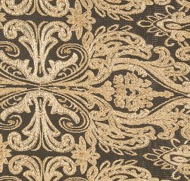 Krajka zlatá výšivka na tylu ornament