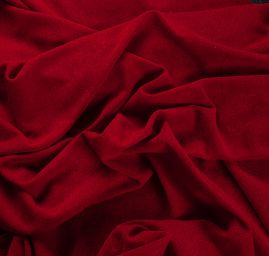 Teplejší silnější úplet buklé červená