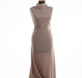 Teplejší silnější úplet buklé režné barvy