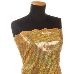 Flitrová třpytivá látka zlatá/duhová