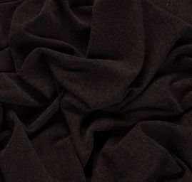 Teplejší silnější úplet buklé tmavě hnědý