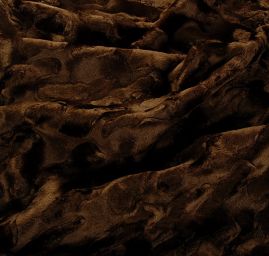 Imitace kožešiny plastická struktura hnědá