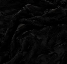 Imitace kožešiny plastická struktura černá