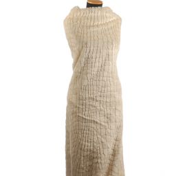 Imitace kožešiny plastická struktura smetanová