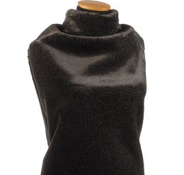 Imitace kožešiny/kůže jelenice oboustranná antracit